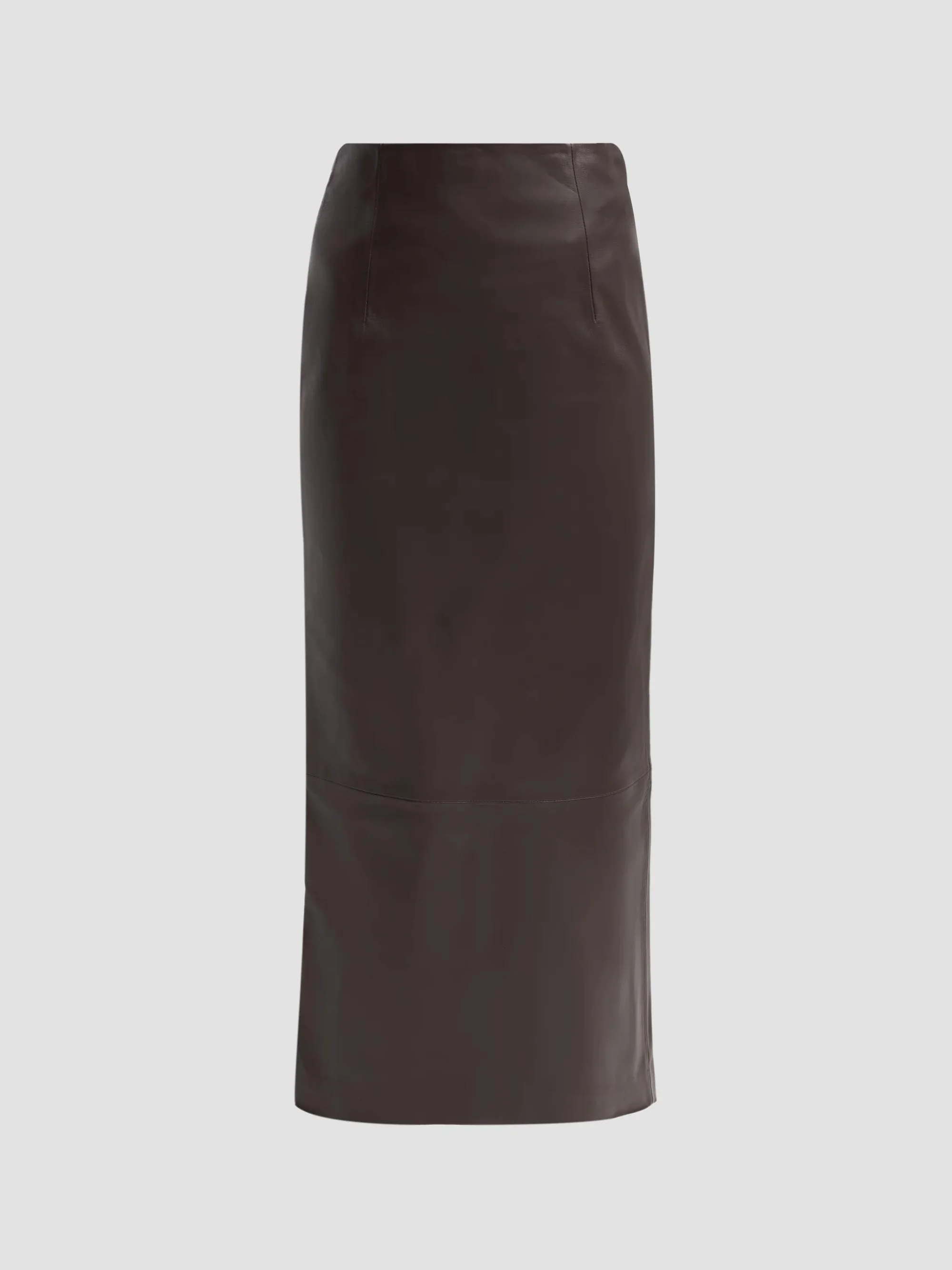 Women's Inga Leather Maxi Skirt - Coffee - 1