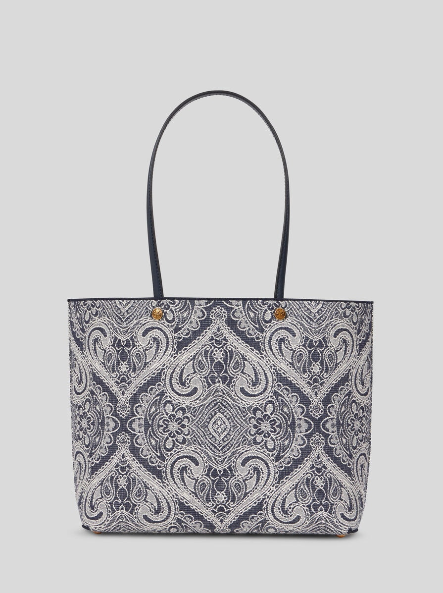 ETRO ESSENTIAL MEDIUM JACQUARD DENIM TOTE BAG - 3