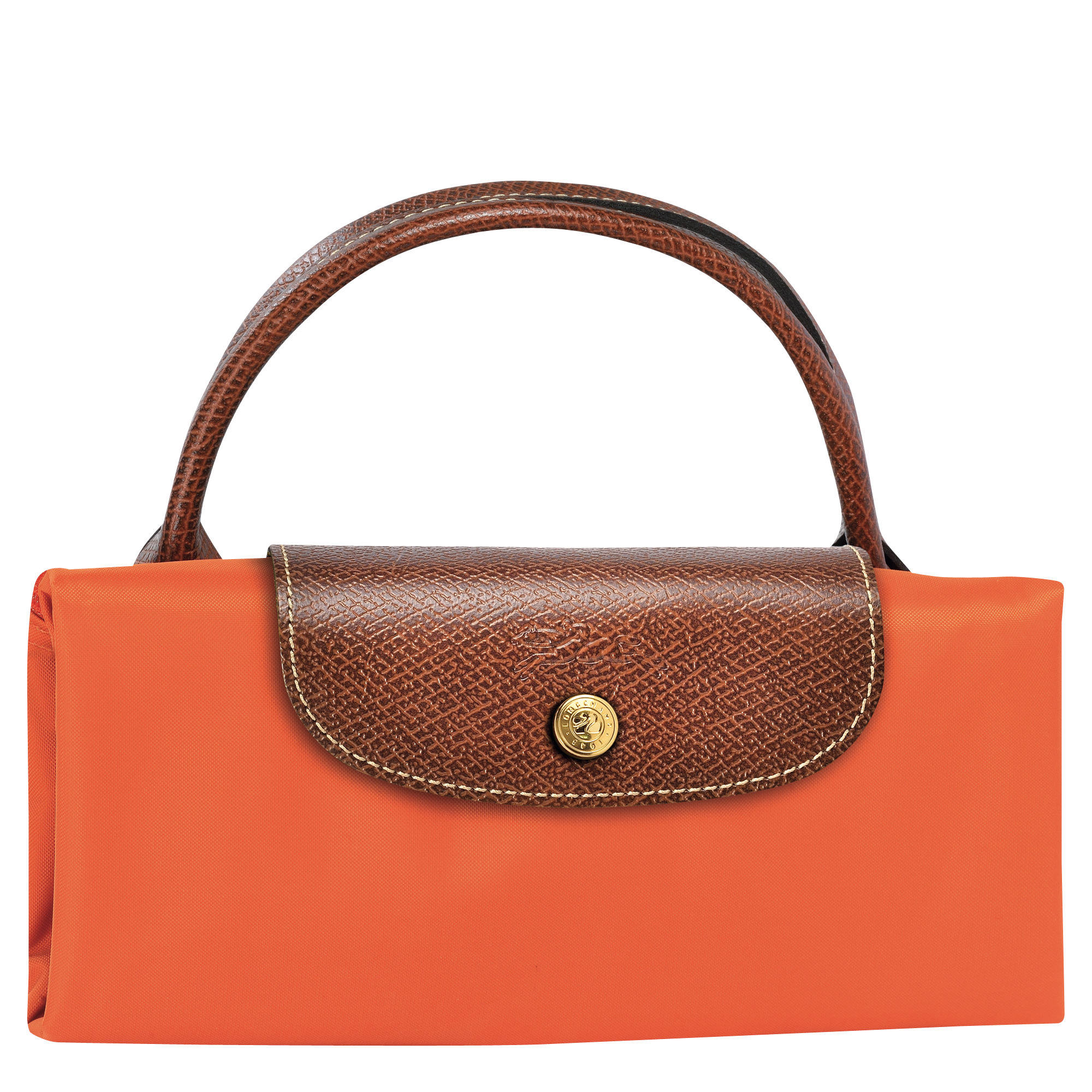 Le Pliage Original M Travel bag Orange - Recycled canvas - 2