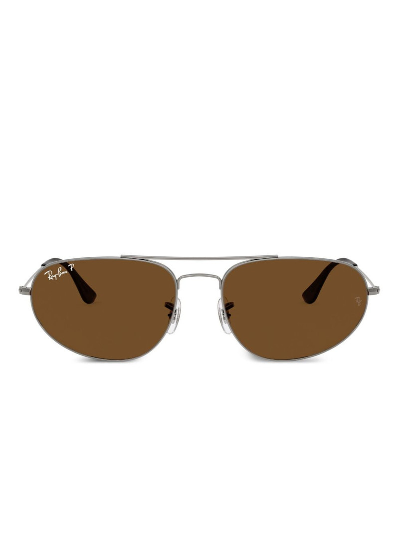 oval-frame sunglasses 1