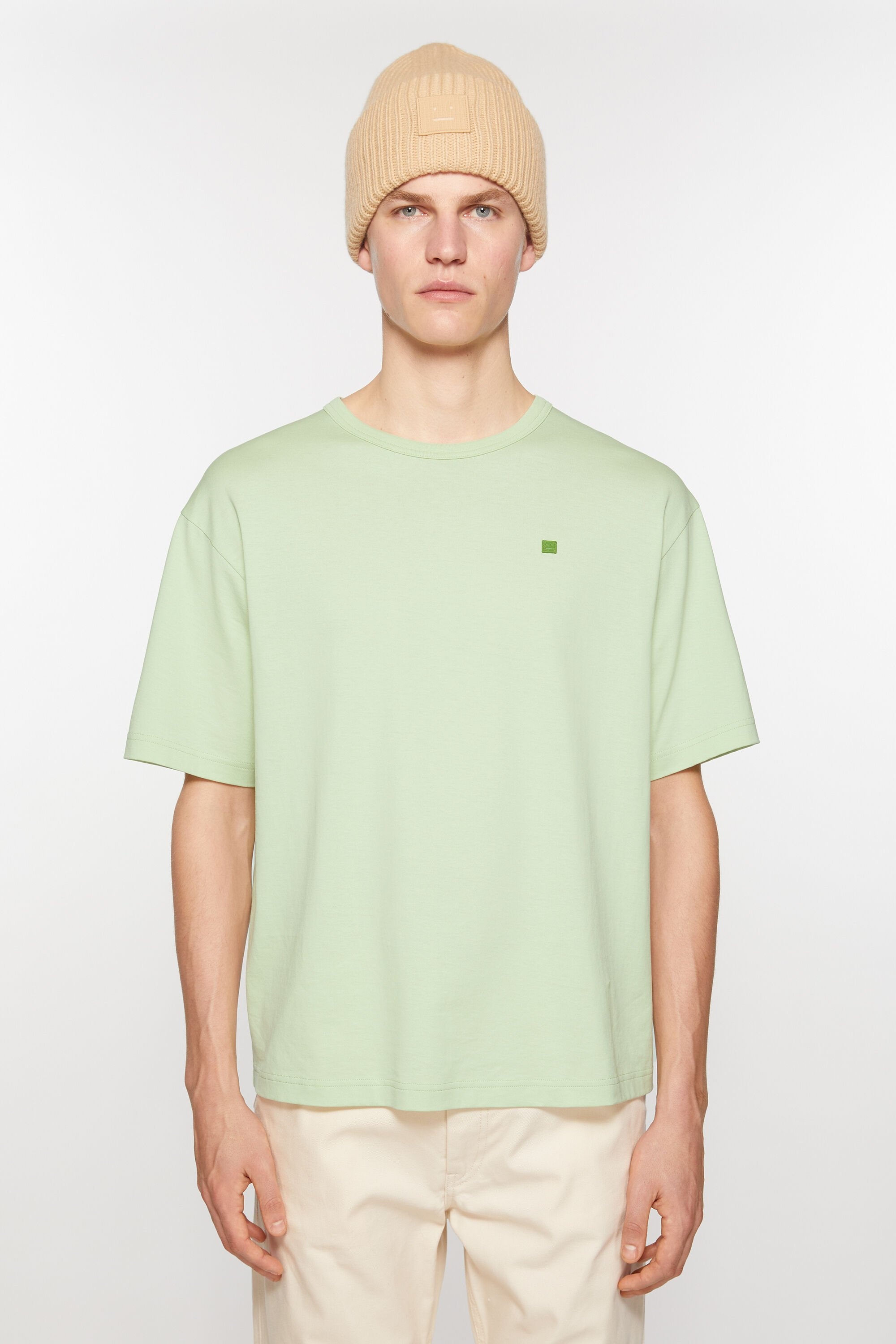 Crew neck t-shirt - Relaxed fit - Mint green - 2