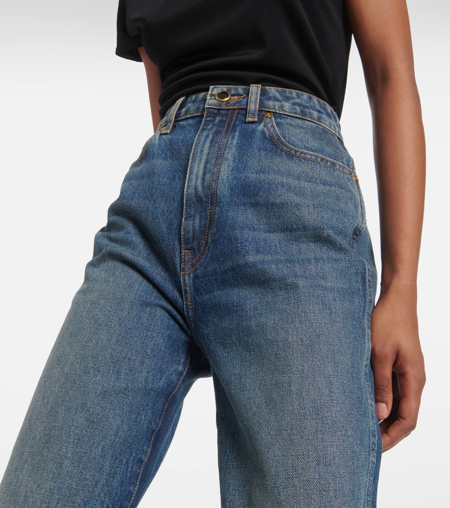Danielle high-rise straight jeans - 4
