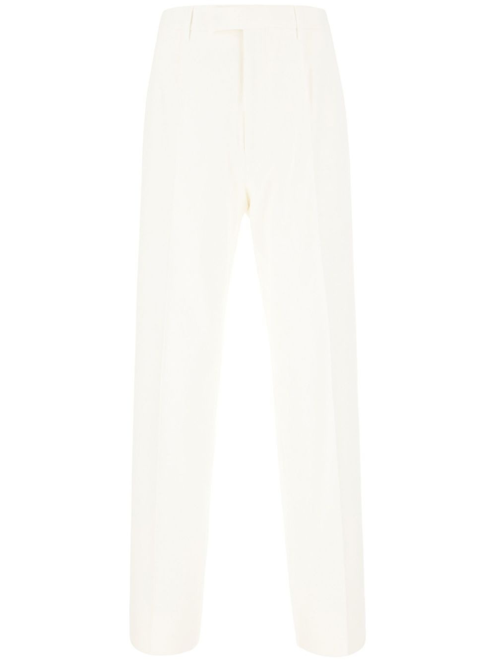 cotton straight trousers - 1