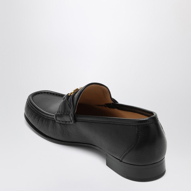 Valentino Garavani Vlogo Signature Black Loafer Men - 2