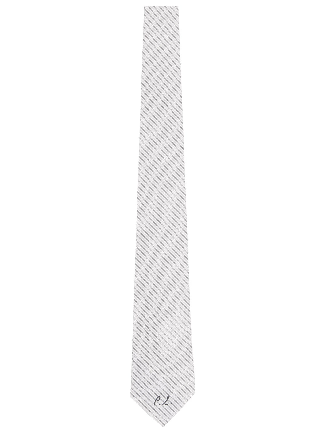 White Commission Plcmt Tie - 1