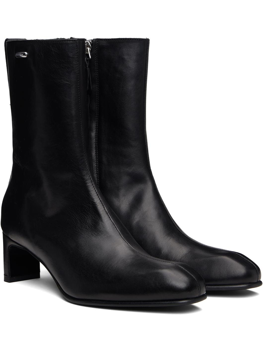 Black Karasu Heel Boots - 4