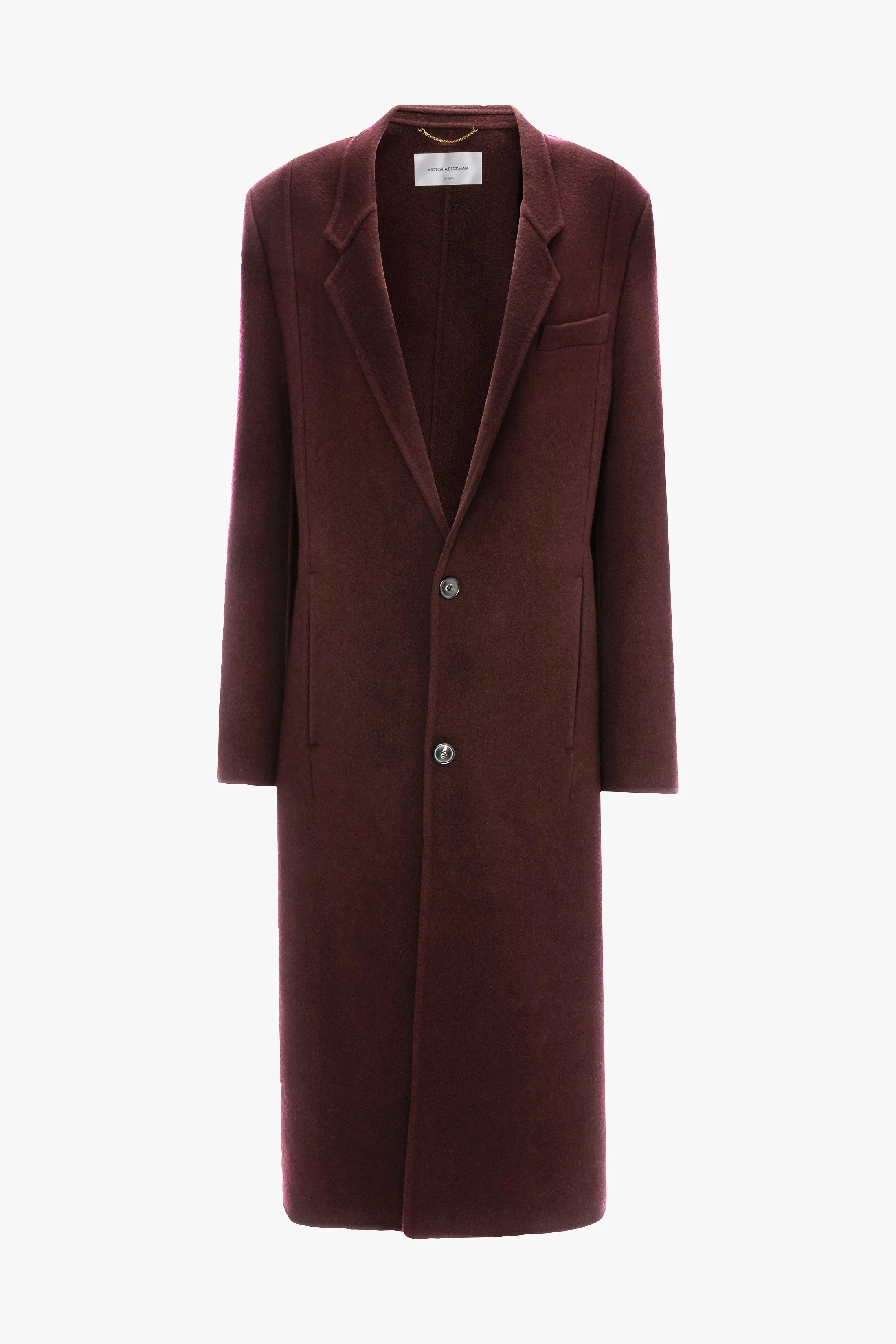 Tailored Coat In Acai - 1