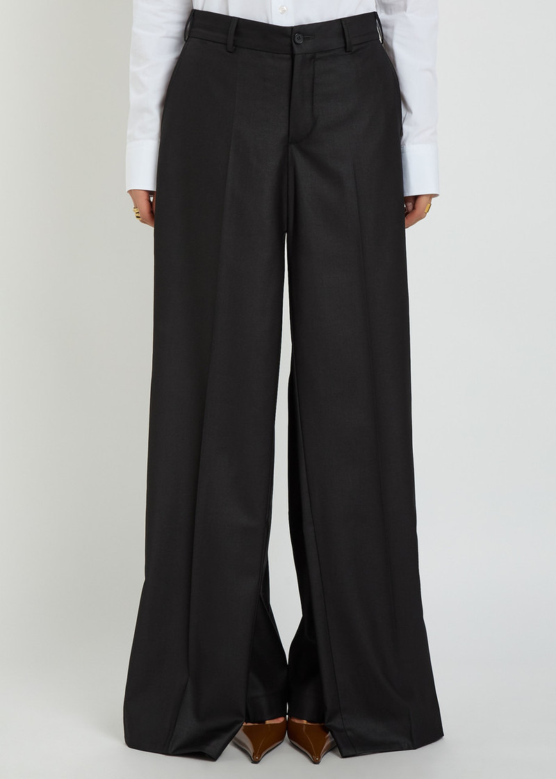 BETTTER Bettter Double Leg Layered Wool-blend Trousers outlook