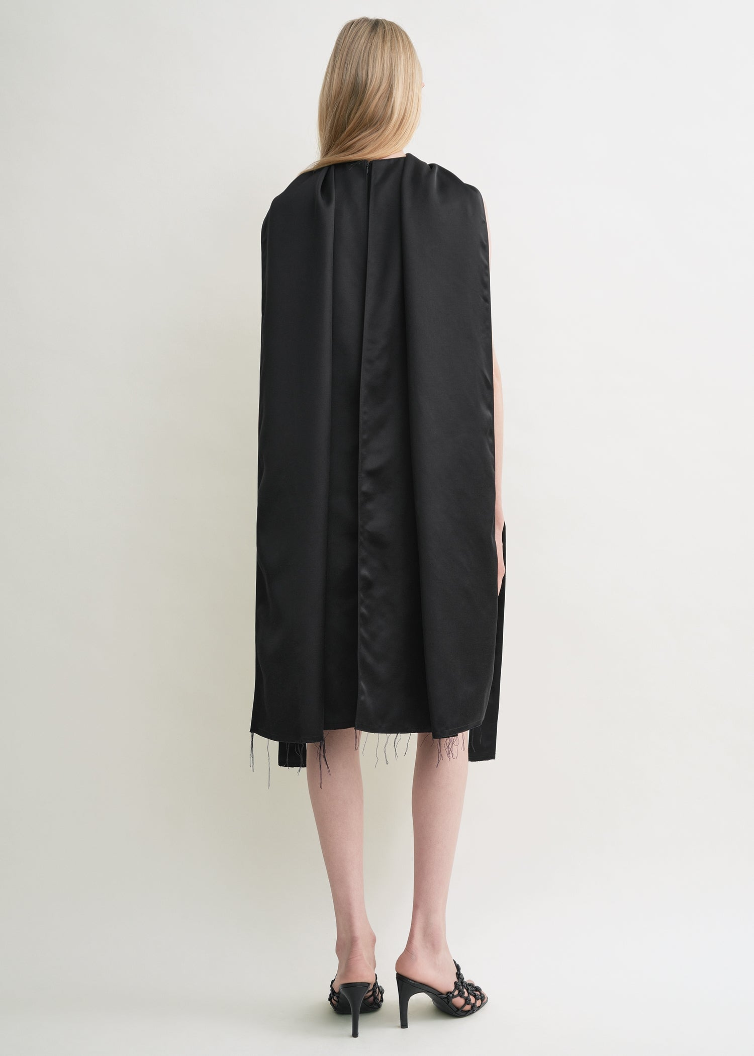 Cocoon scarf dress black - 4