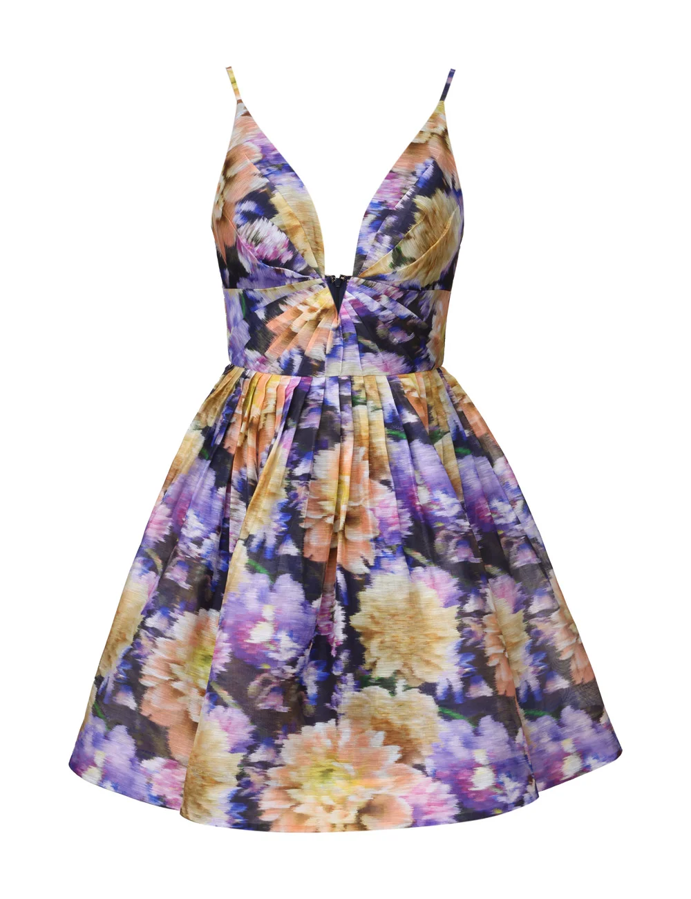 LUNA V NECK MINI DRESS - 1