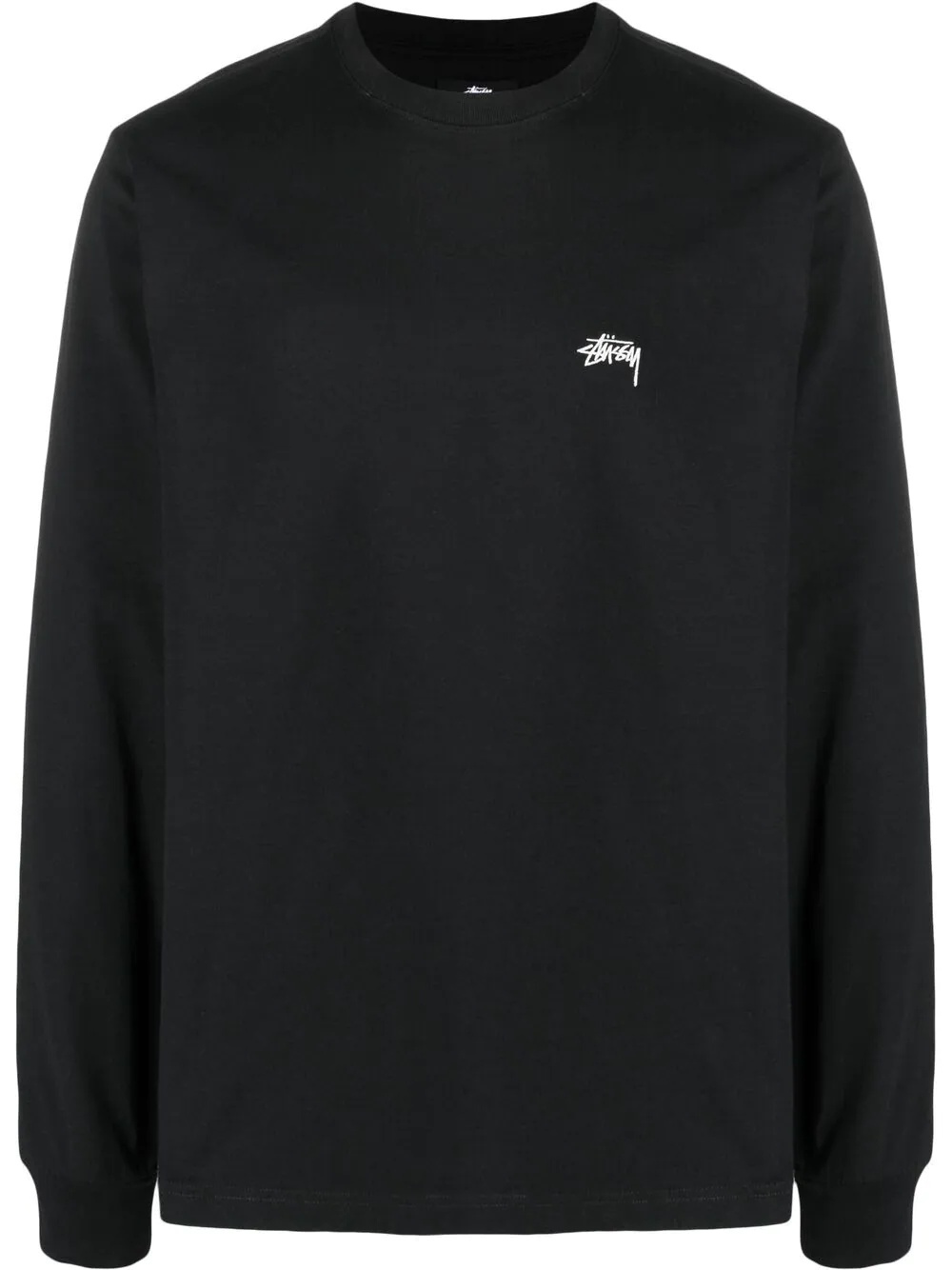 embroidered-logo longsleeved top - 1