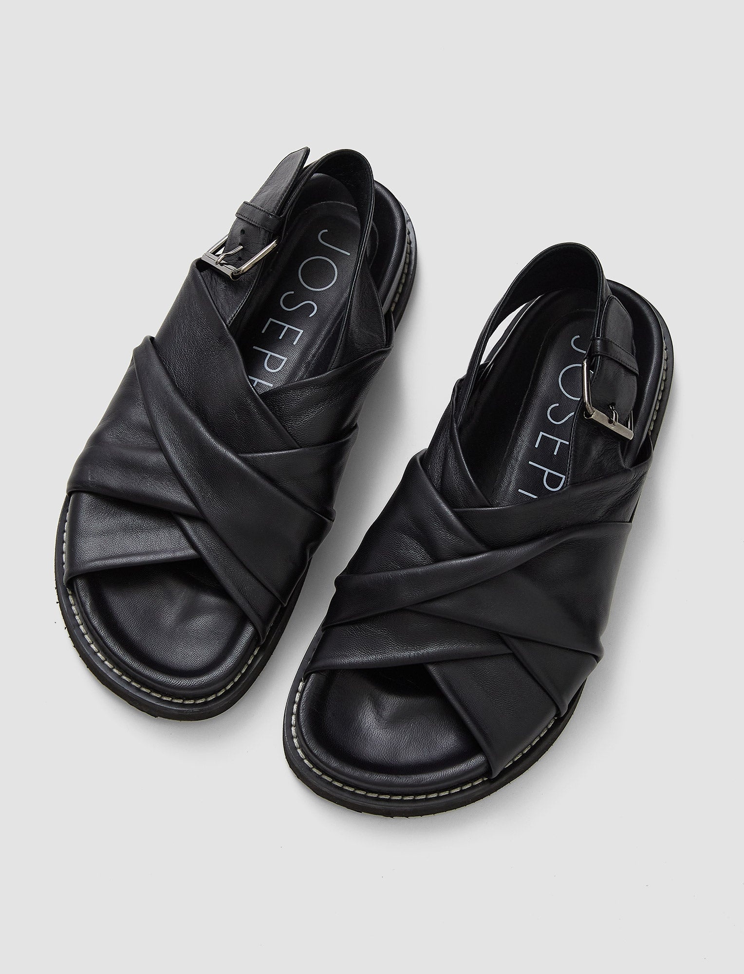 Leather Jazzy Strap Sandals - 2