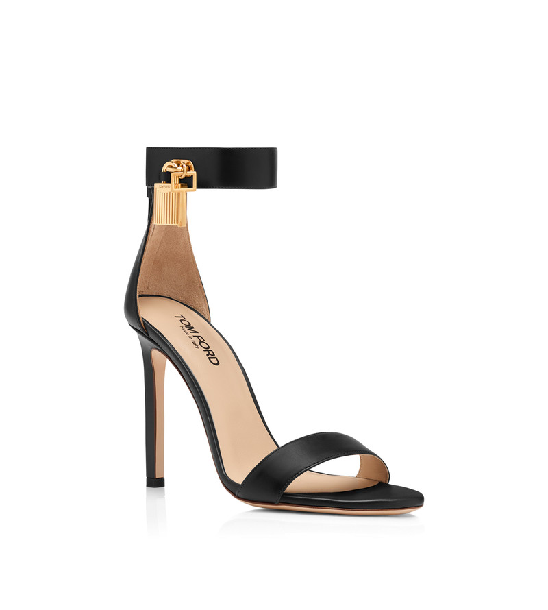 TOM FORD LEATHER PADLOCK SANDAL outlook