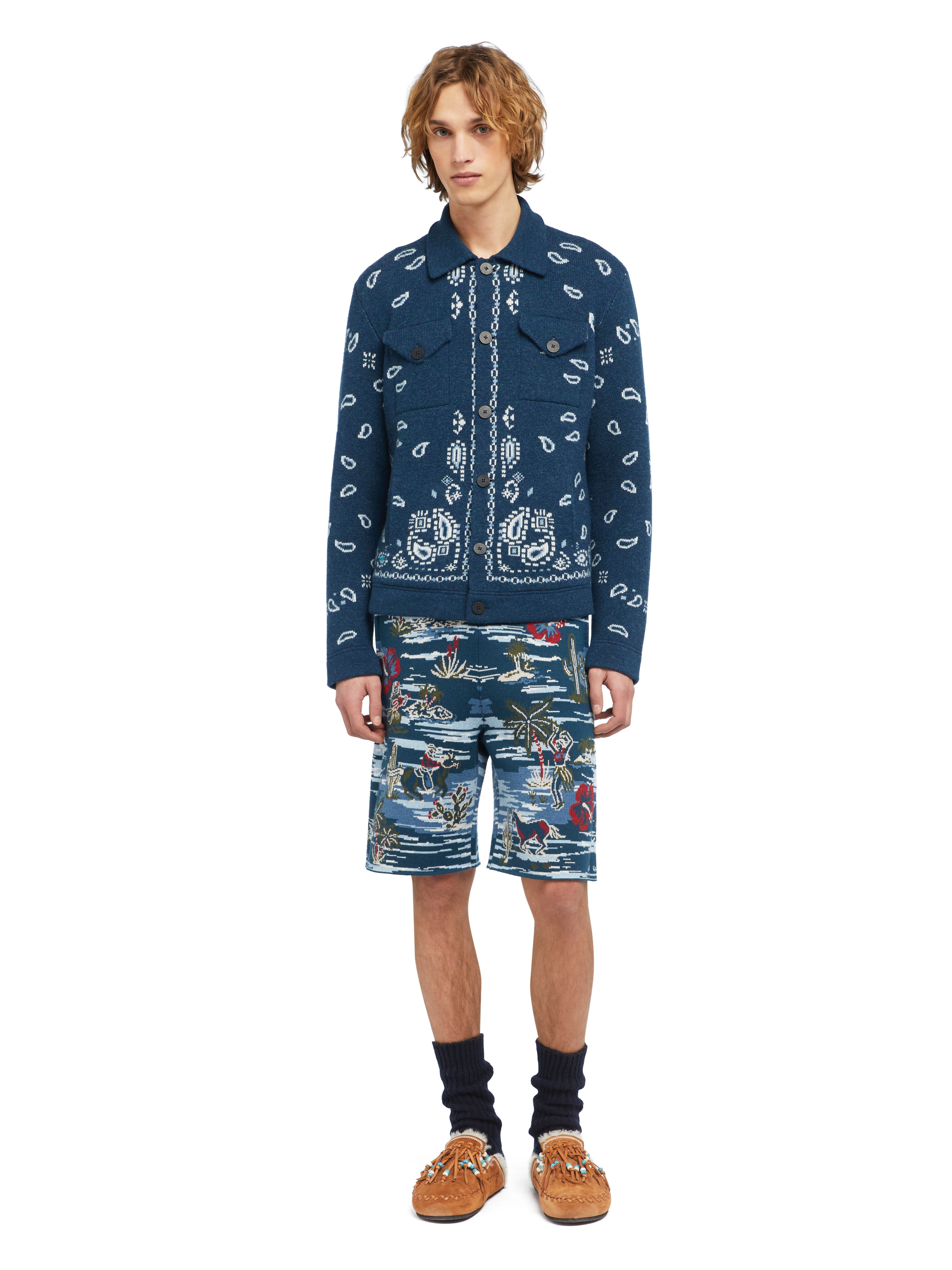 Bandana Jacquard Cardigan - 4