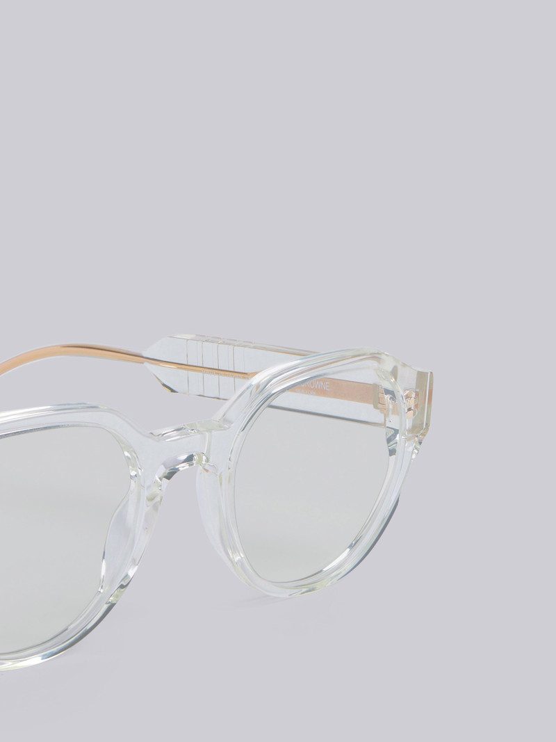 Thom Browne TB716 - Crystal Clear Round Glasses outlook