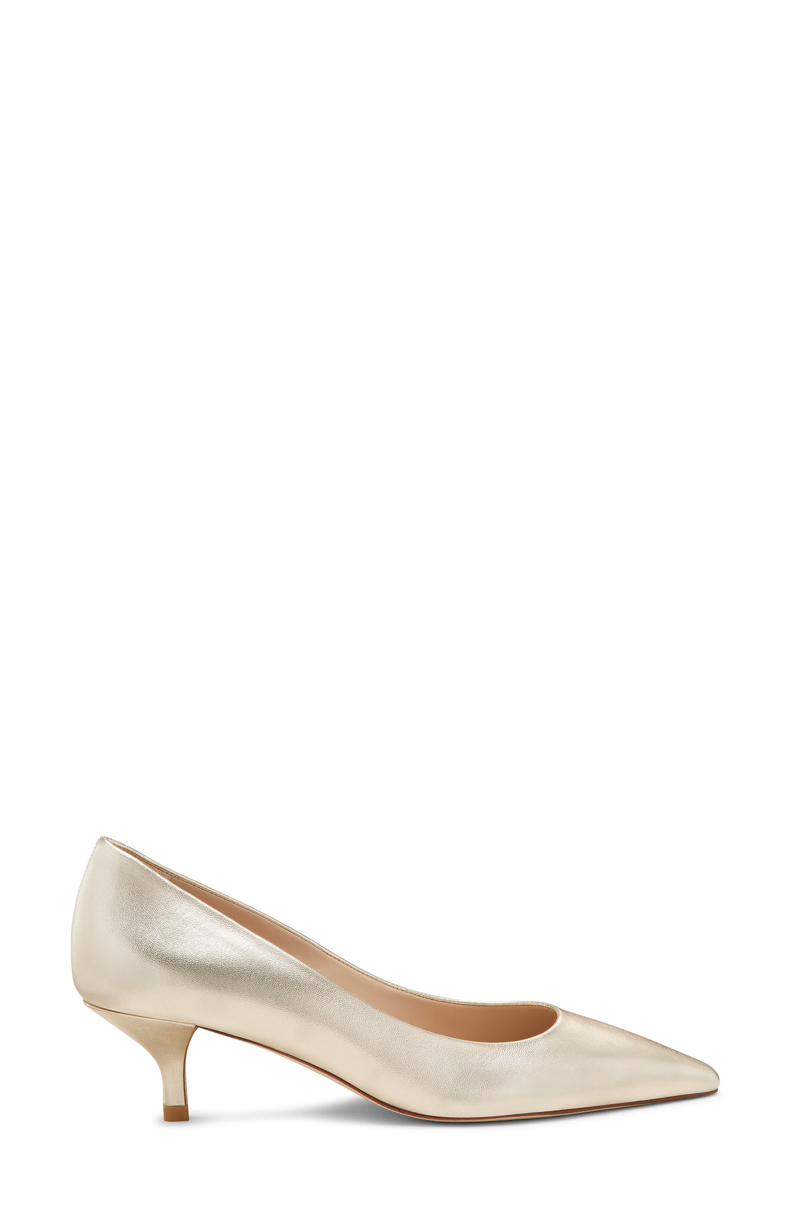 Stuart Weitzman Stuart Power 50 Pump in Light Gold. at Nordstrom - 3