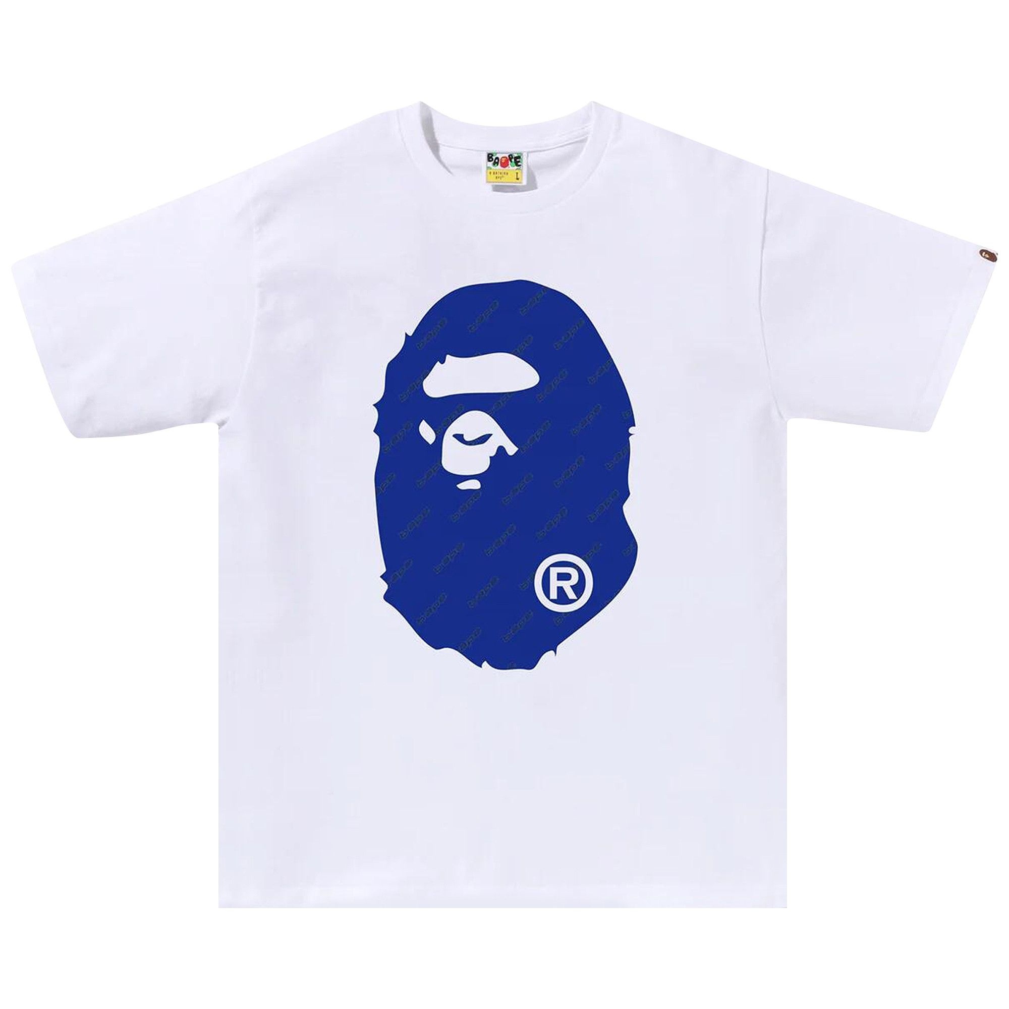 BAPE Hexagram Big Ape Head Tee 'White' - 1