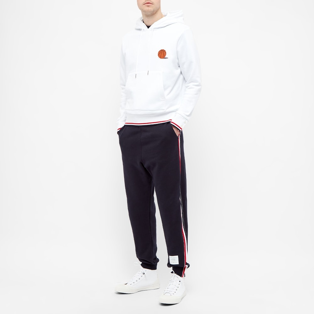 Thom Browne Basketball Icon Stripe Tipped Hoody - 6