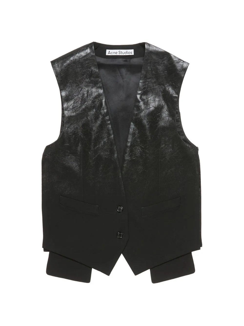 button V-neck waistcoat - 1