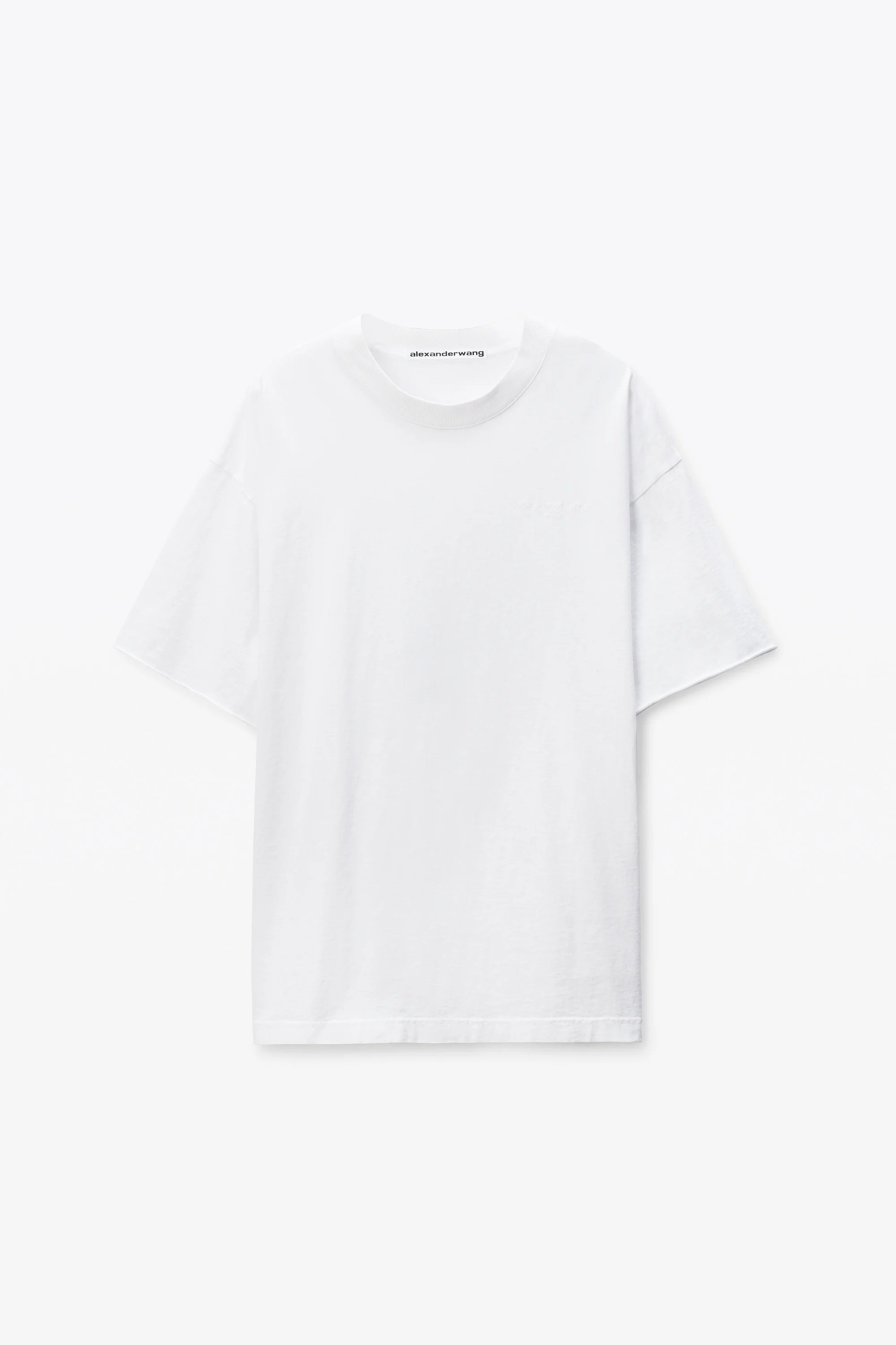 White Cotton Logo T-Shirt - 1