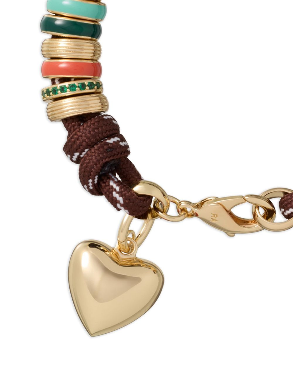 heart-charm braided bracelet - 2