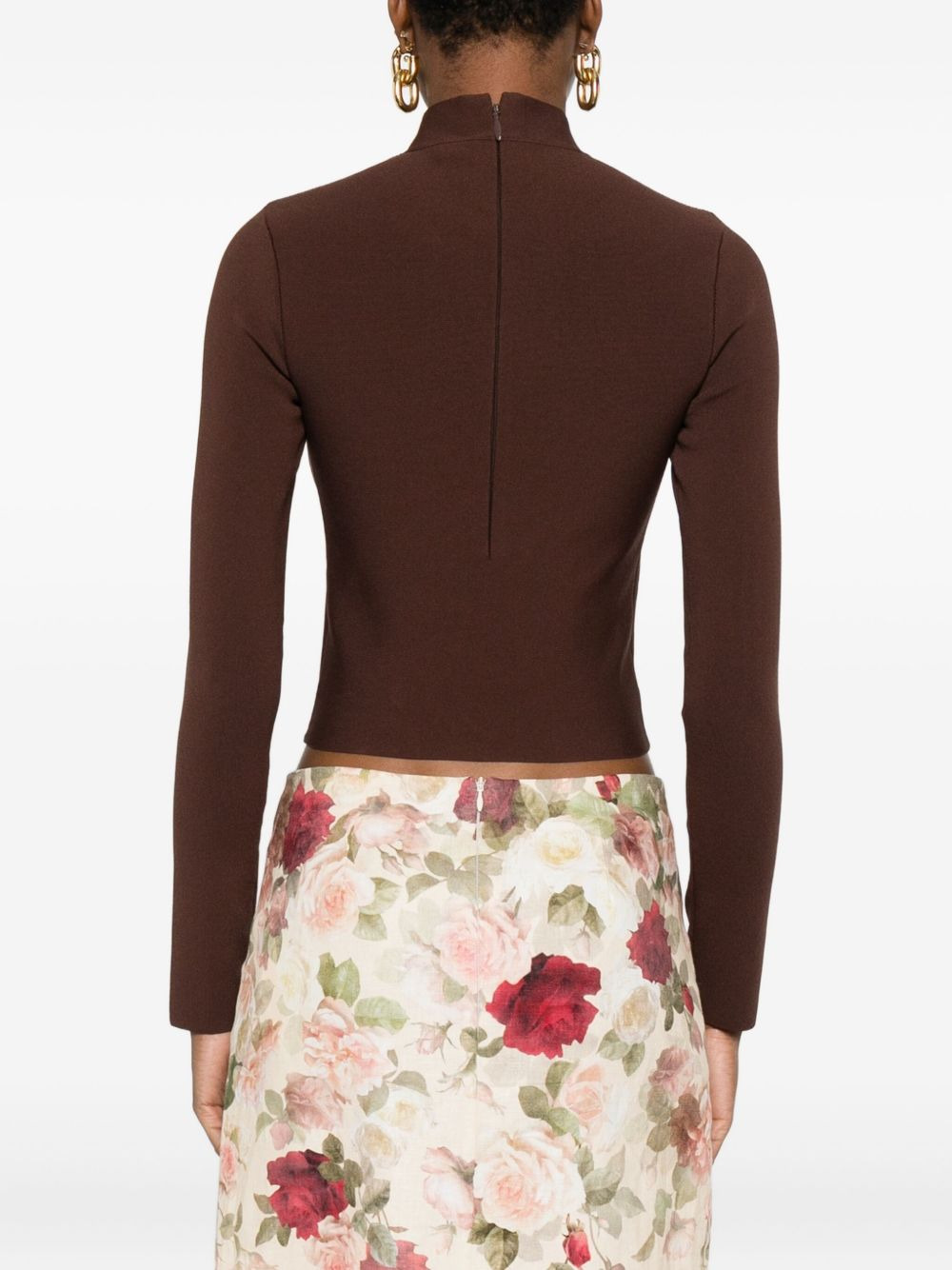 high-neck embellished top - 4