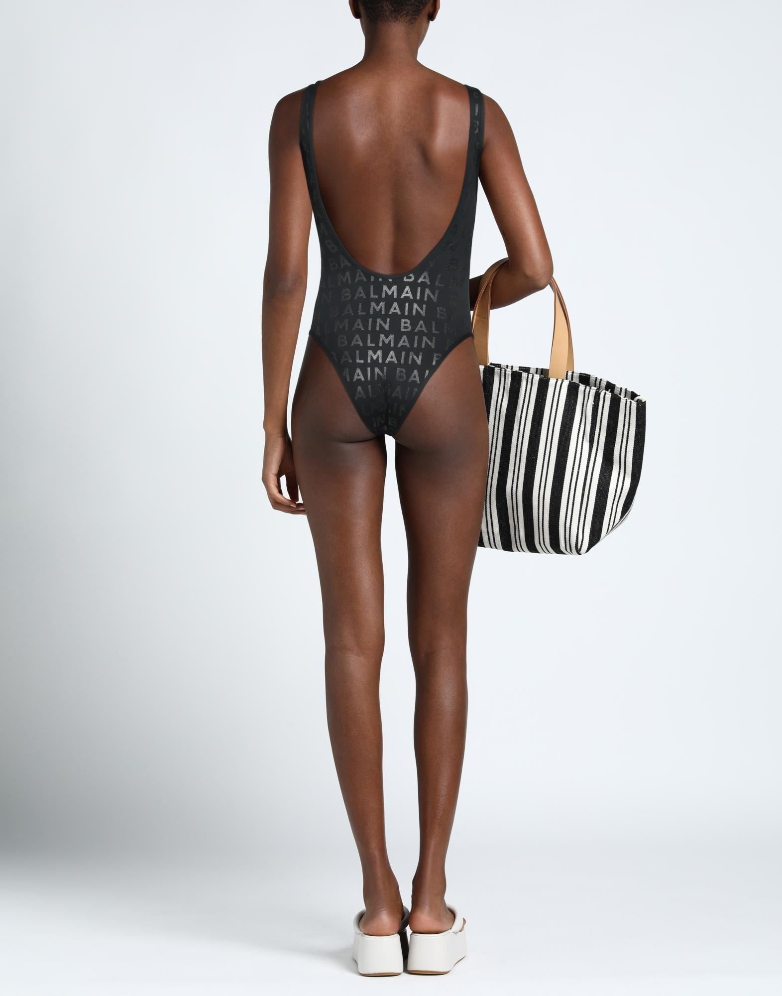 Black Women's One-piece Swimsuits - 3