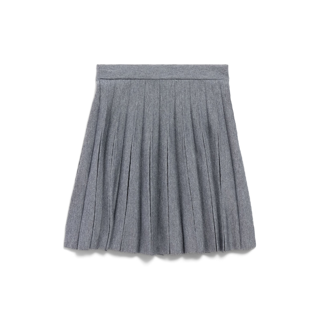 Women's Pleated Skirt in Heather Grey - 6