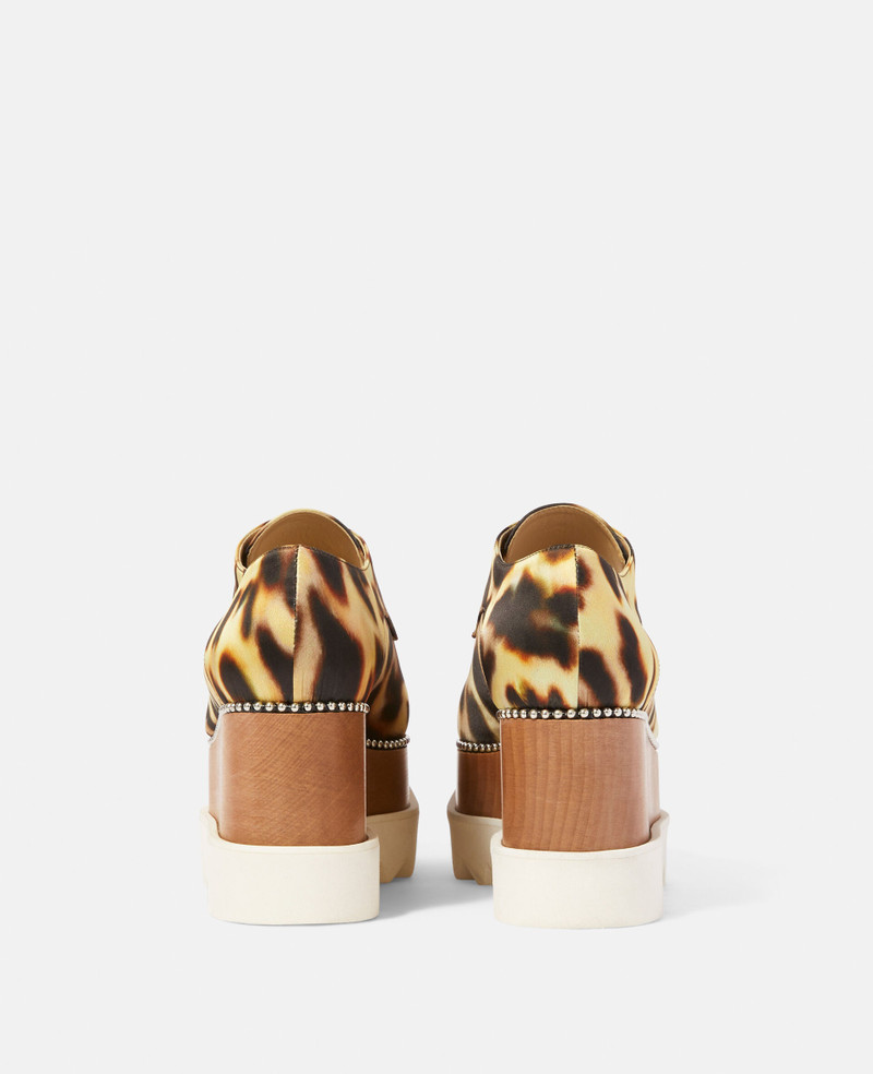 Stella McCartney Elyse Recycled Satin Platform Shoes outlook