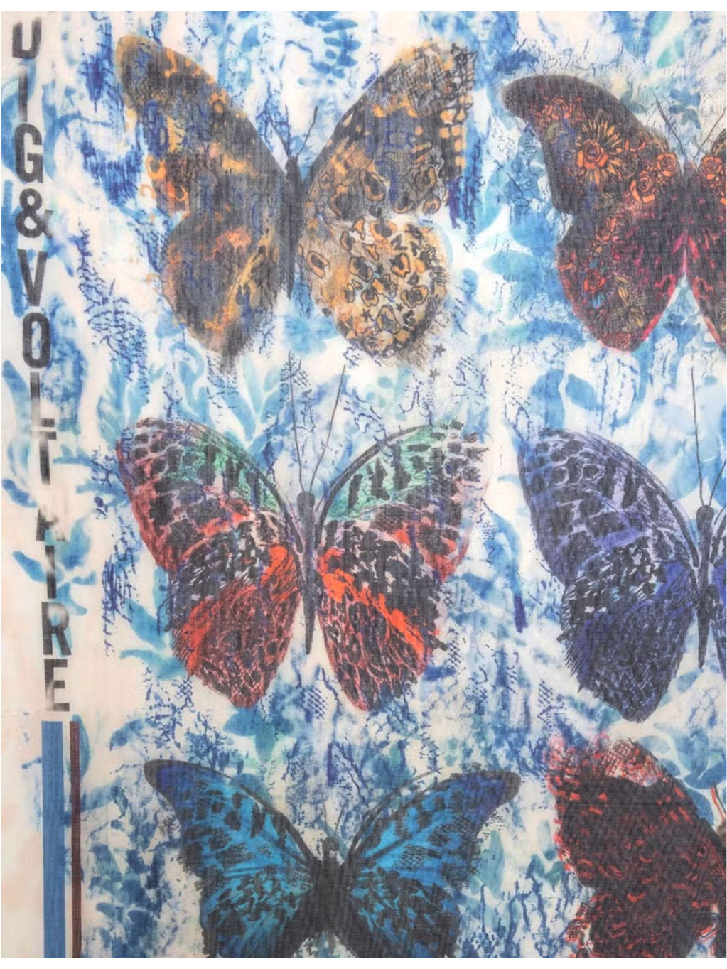 Kerry butterfly-print modal scarf - 2