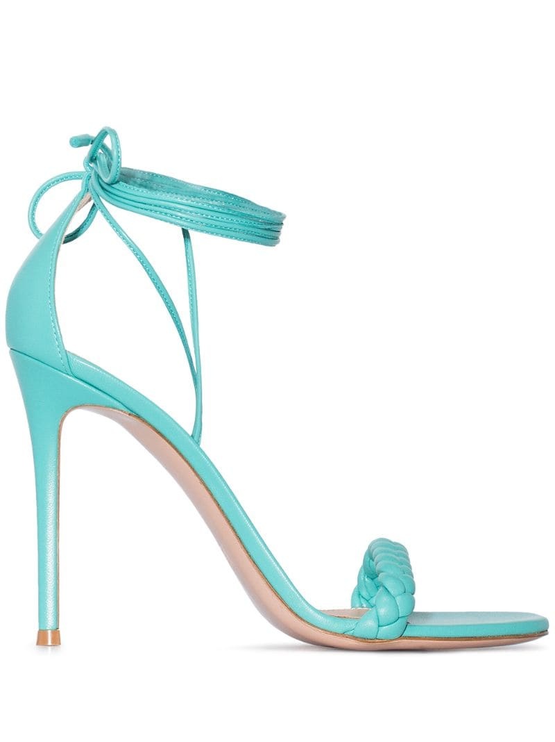 Leomi 105mm ankle tie sandals - 1