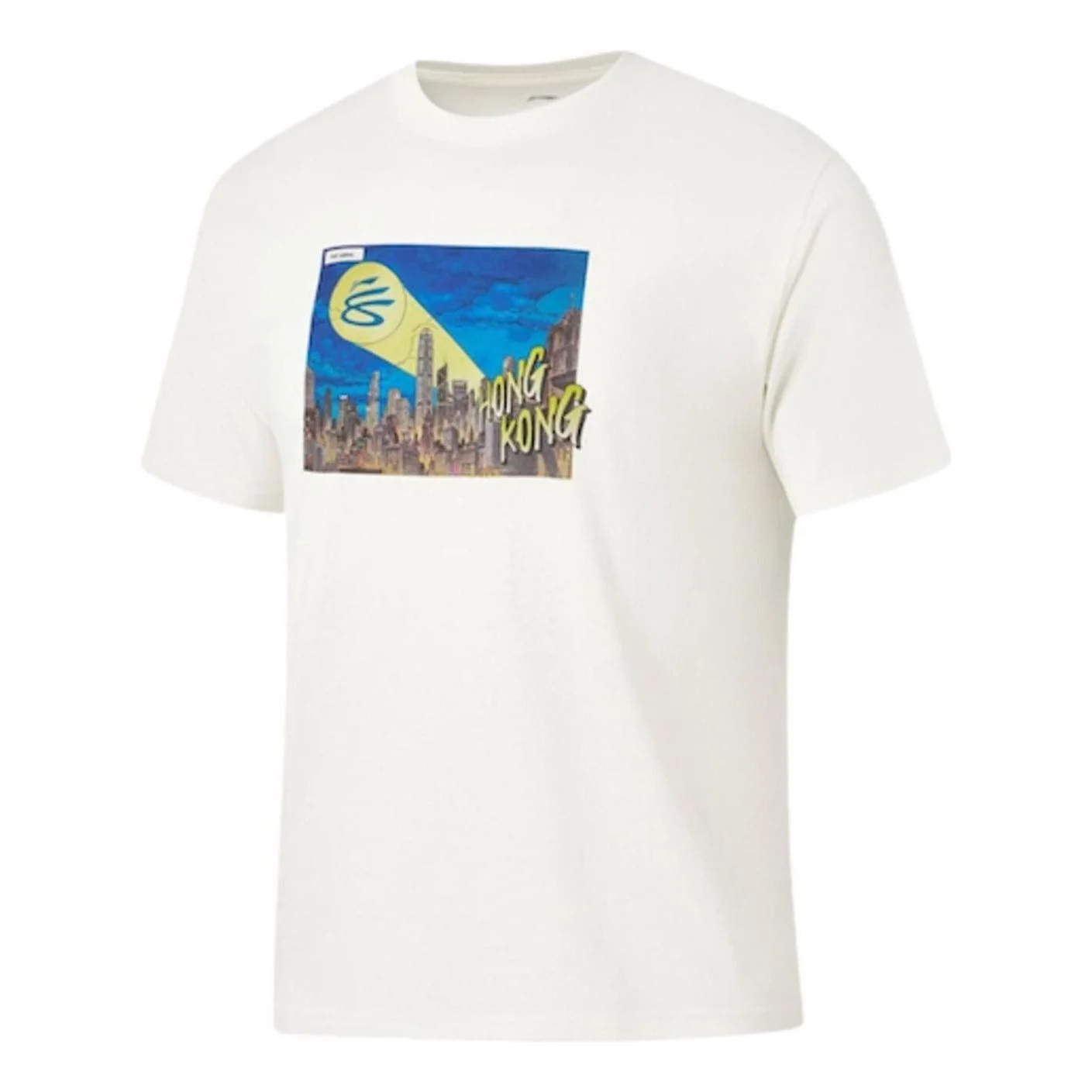 Li-Ning x Curry China Tour City HongKong T-Shirt 'White' AHSWK07-1 - 1