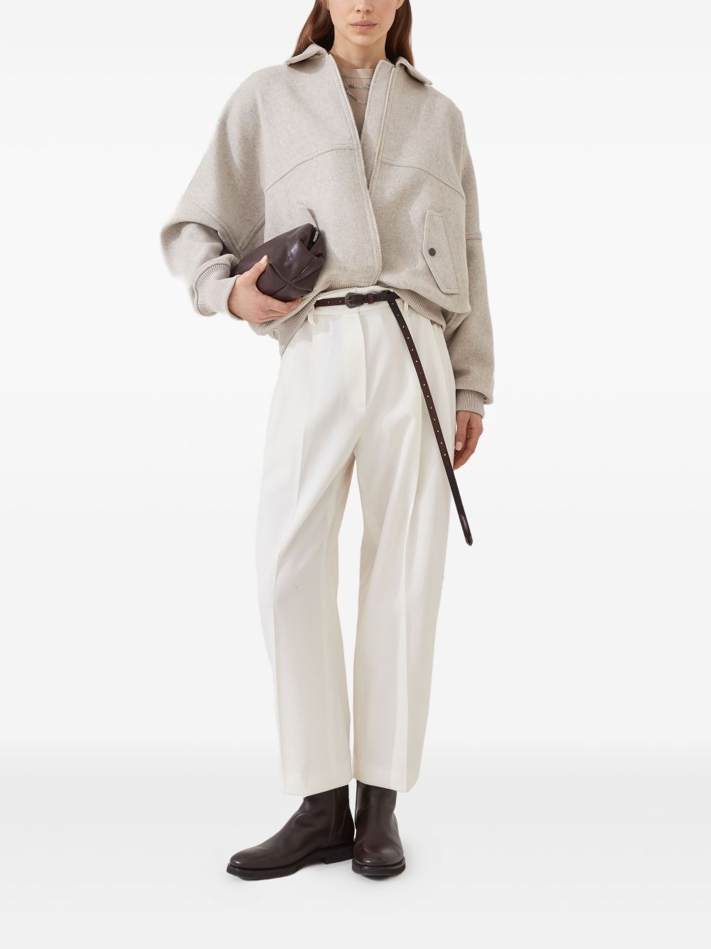 zip-front bomber jacket - 2