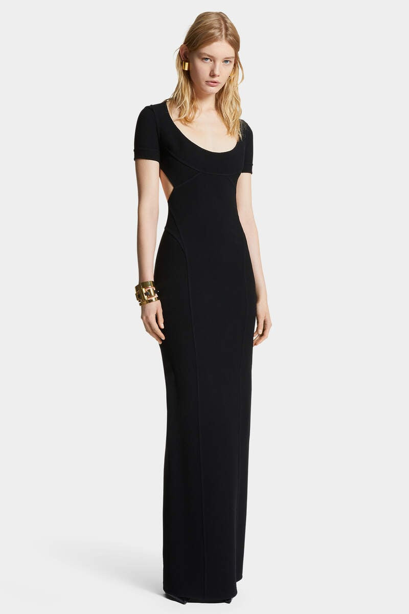 BODYCON CUT-OUT LONG DRESS 3