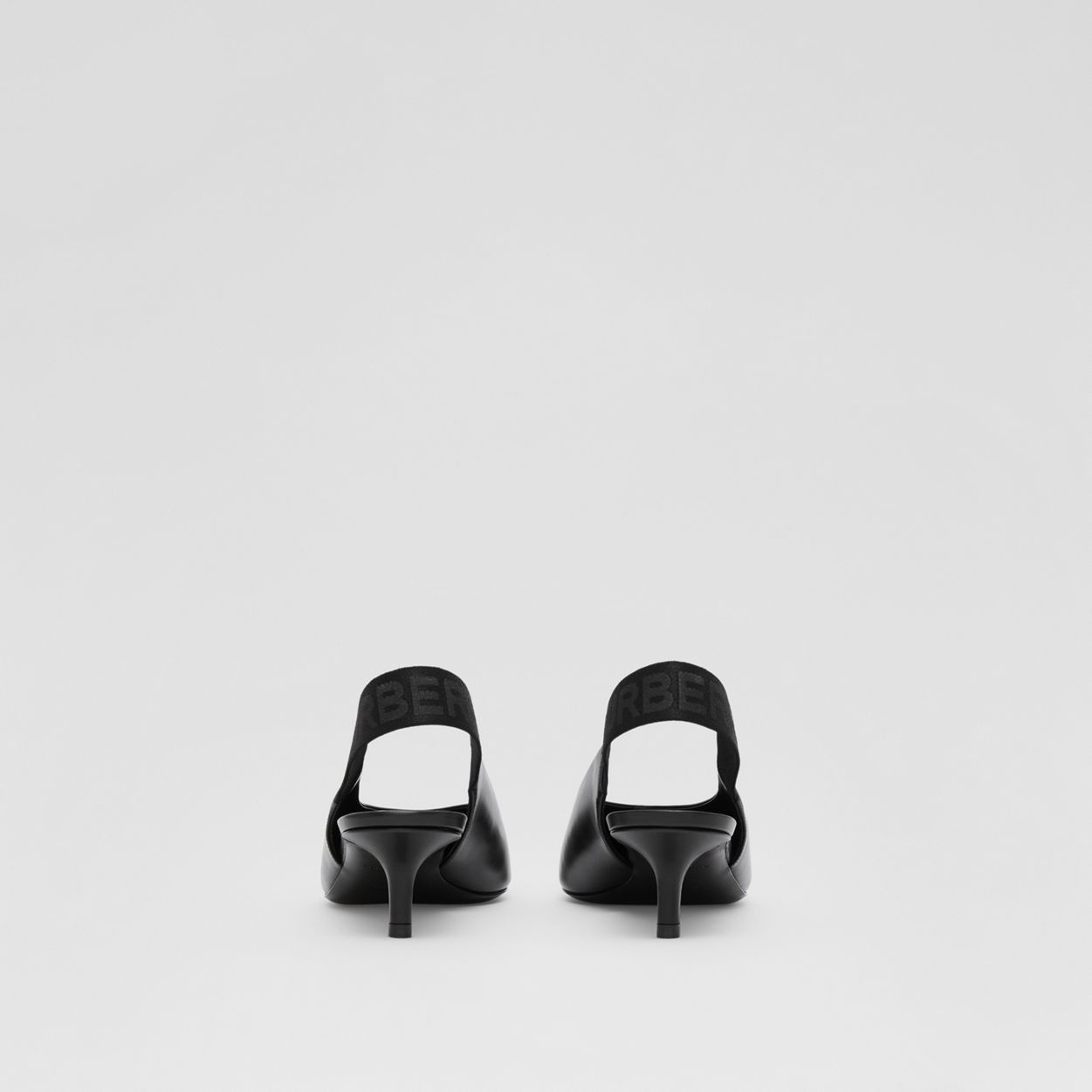 Leather Slingback Pumps - 5