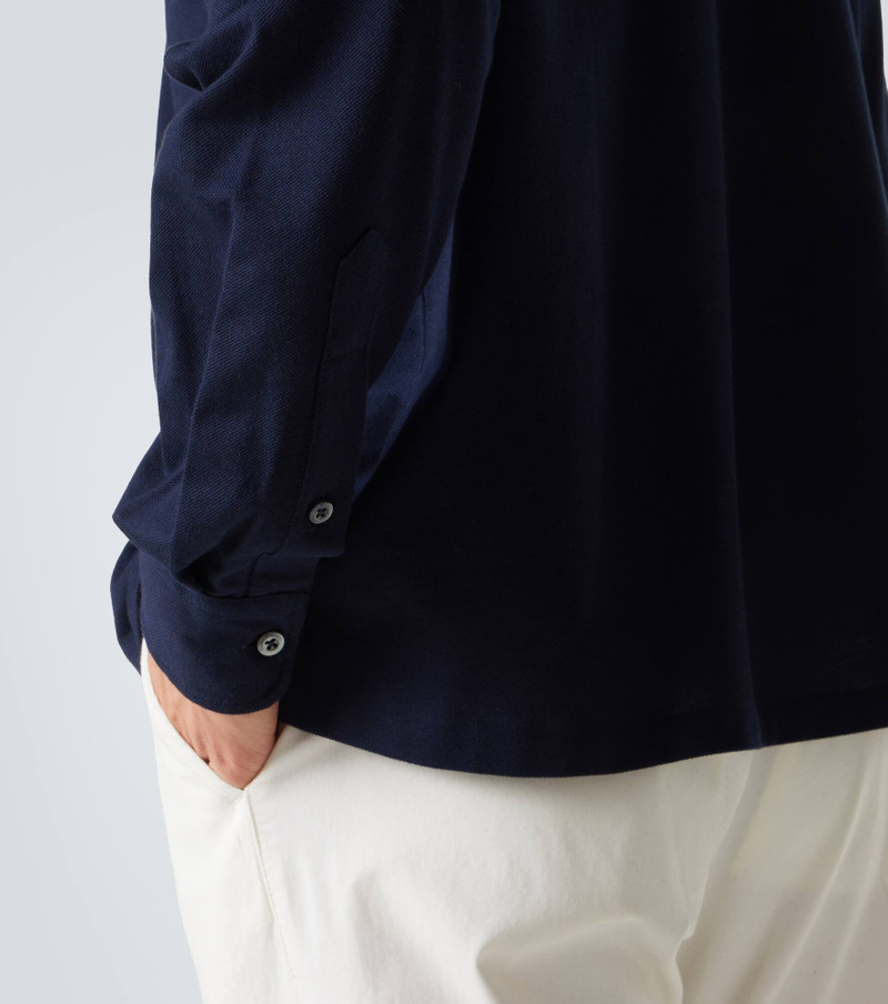 Cotton and cashmere polo shirt 6