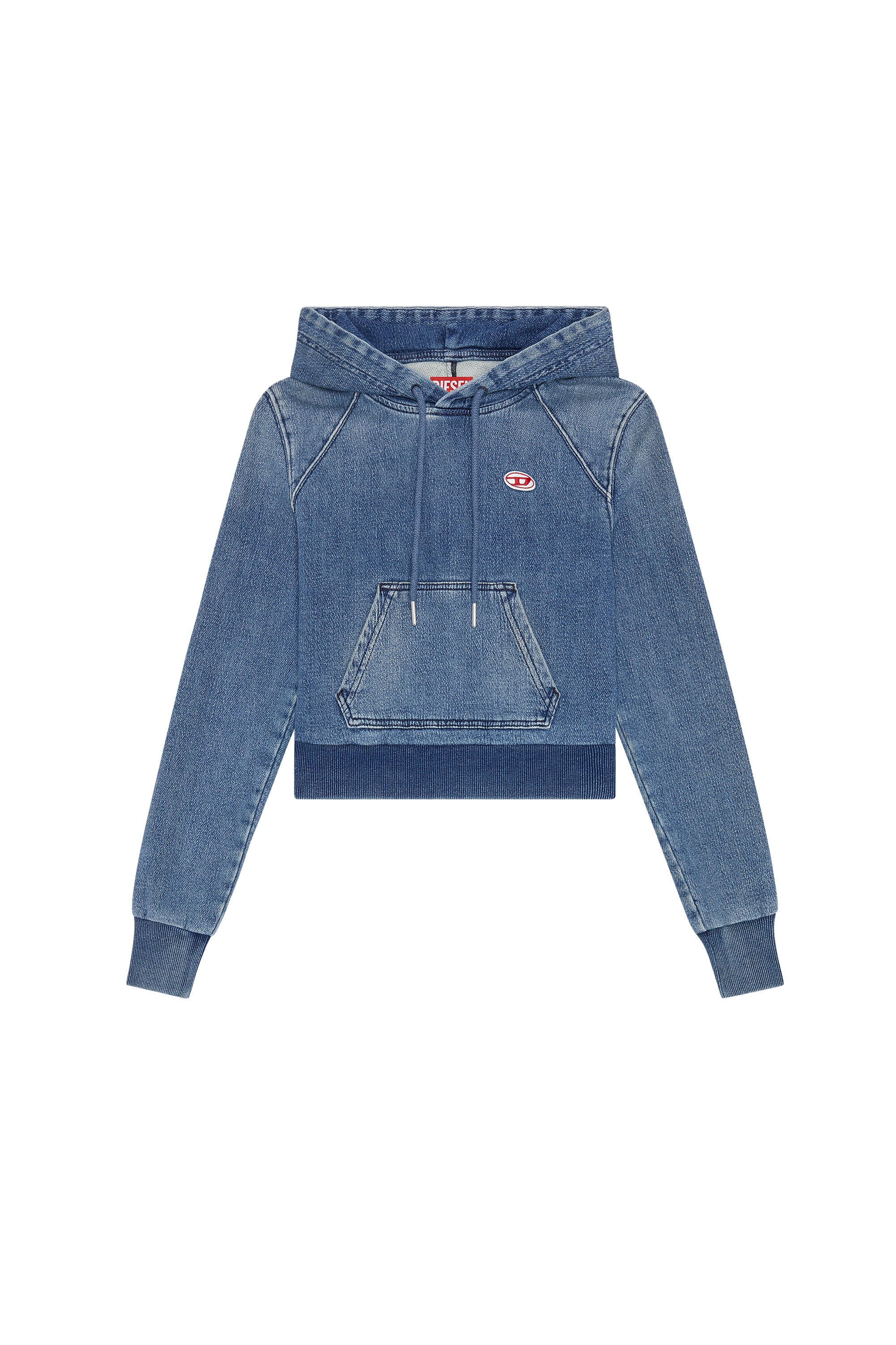 D-ANGY TRACK DENIM HOODIE - 1