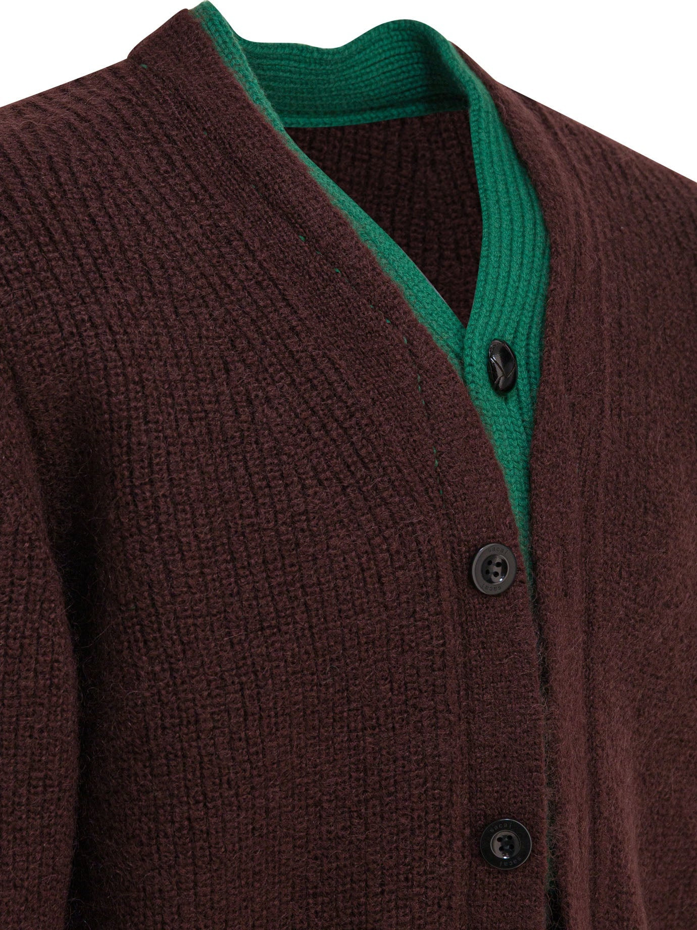 Sacai Men Wool Blend Cardigan - 3