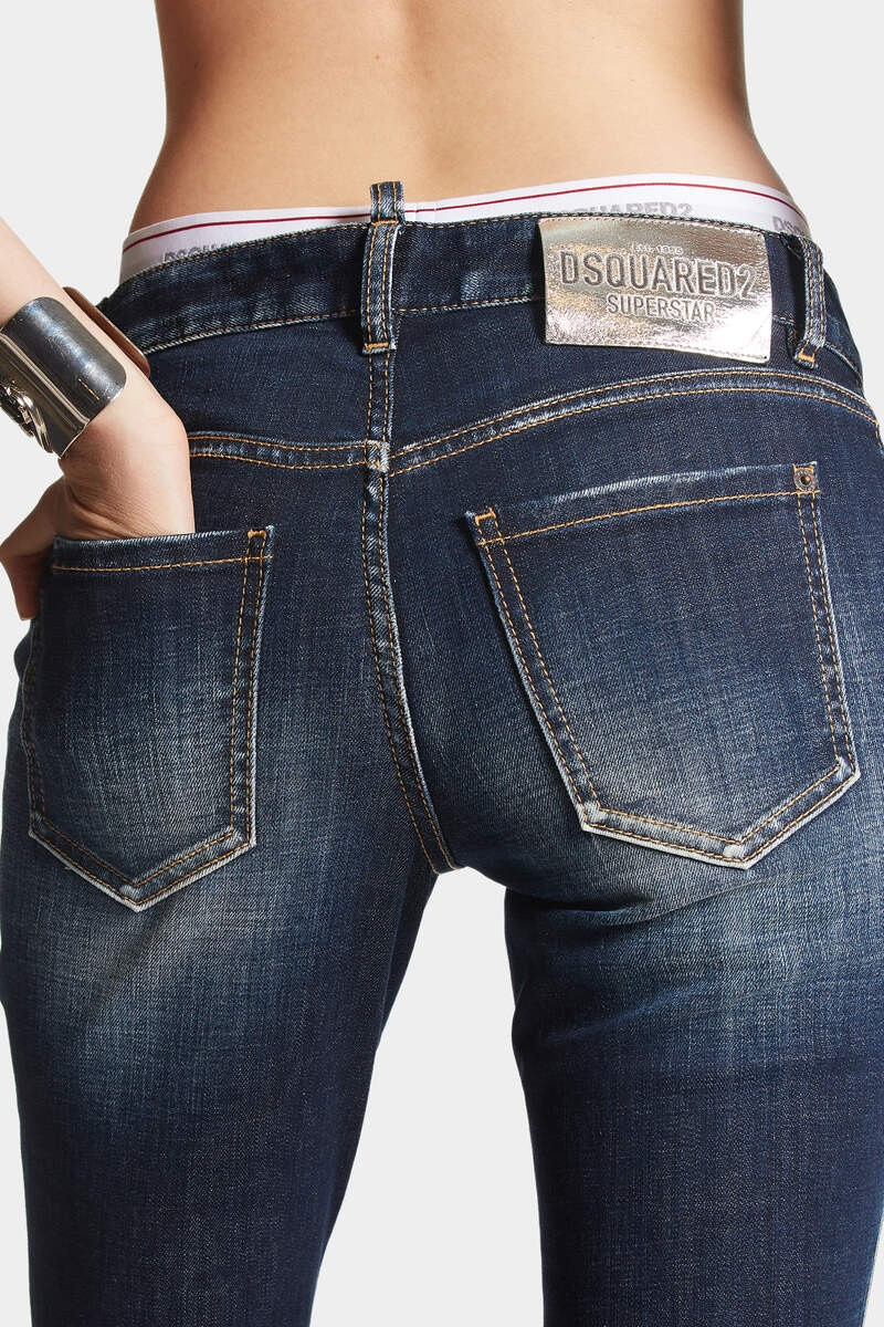 DIAMOND SUPER STAR WASH MEDIUM WAIST FLARE JEANS 6