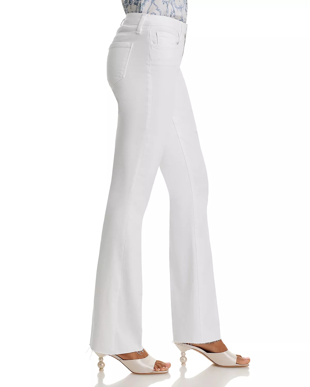 Sneeki Straight Leg Jeans in Blanc - 4