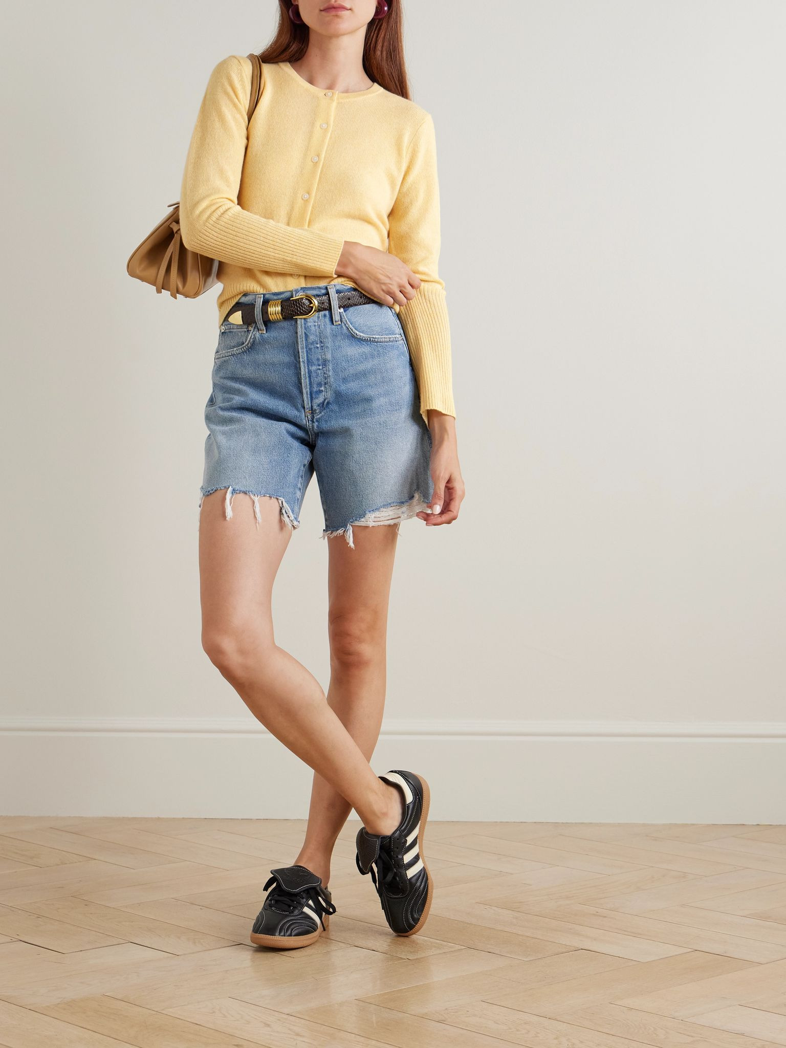 Jane cashmere cardigan Yellow - 2
