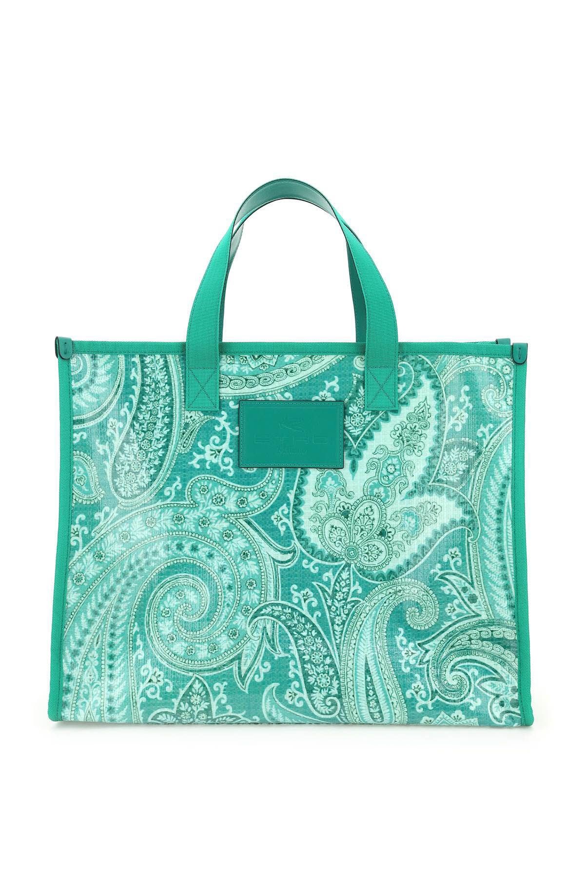 BANDANA PRINT SHOPPING BAG - 1