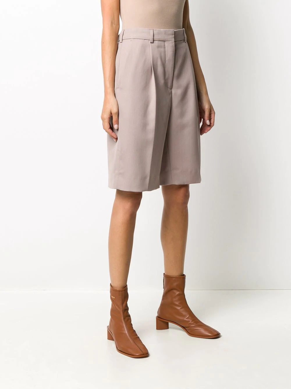 tailored knee-length shorts - 3