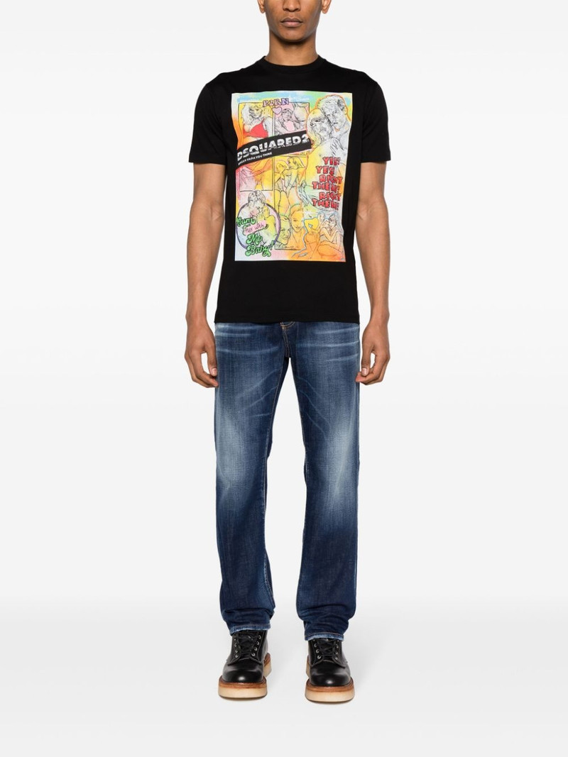 DSQUARED2 mid-rise distressed-effect jeans outlook