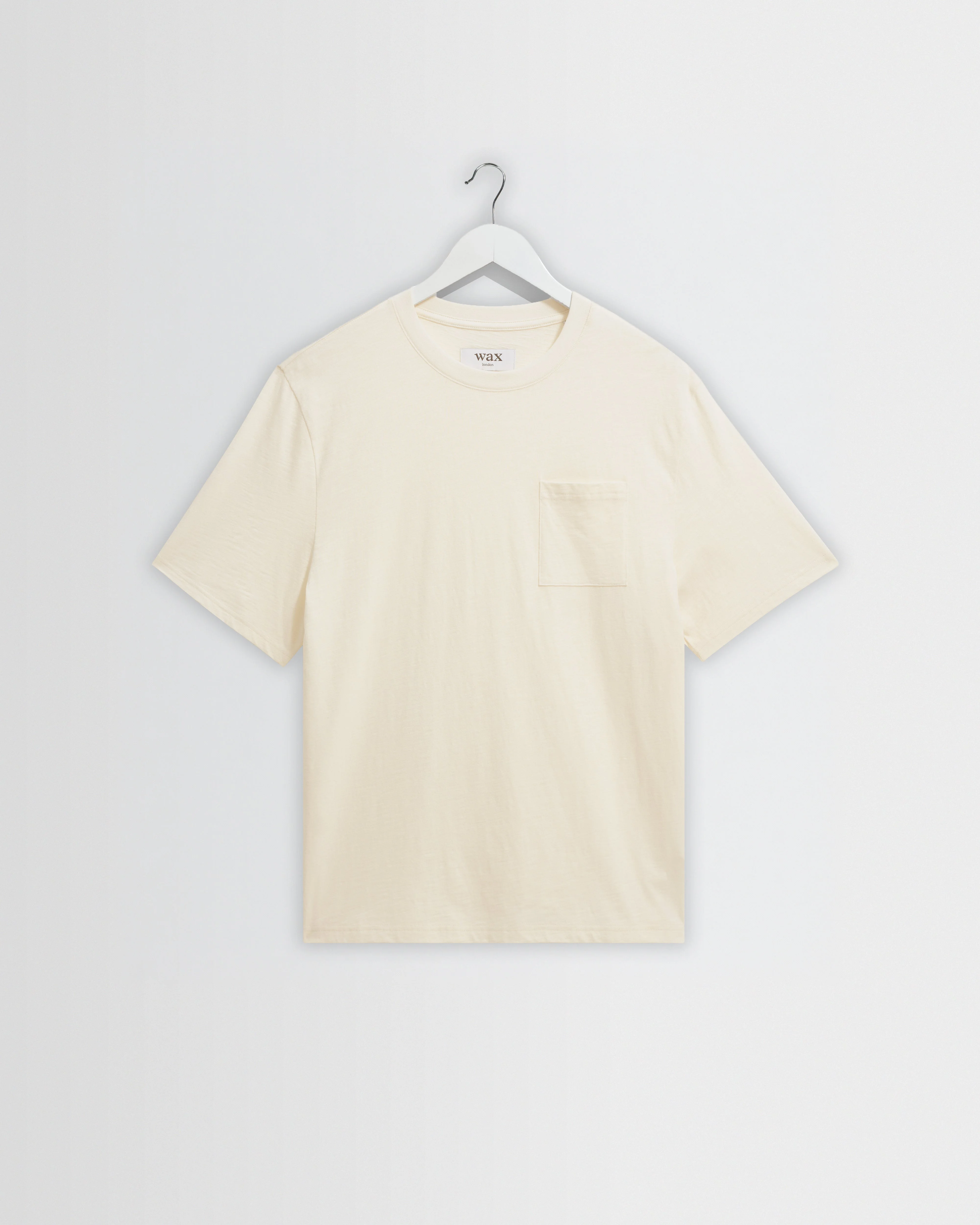 Dean - Ecru Slub Cotton Pocket T-Shirt - 1