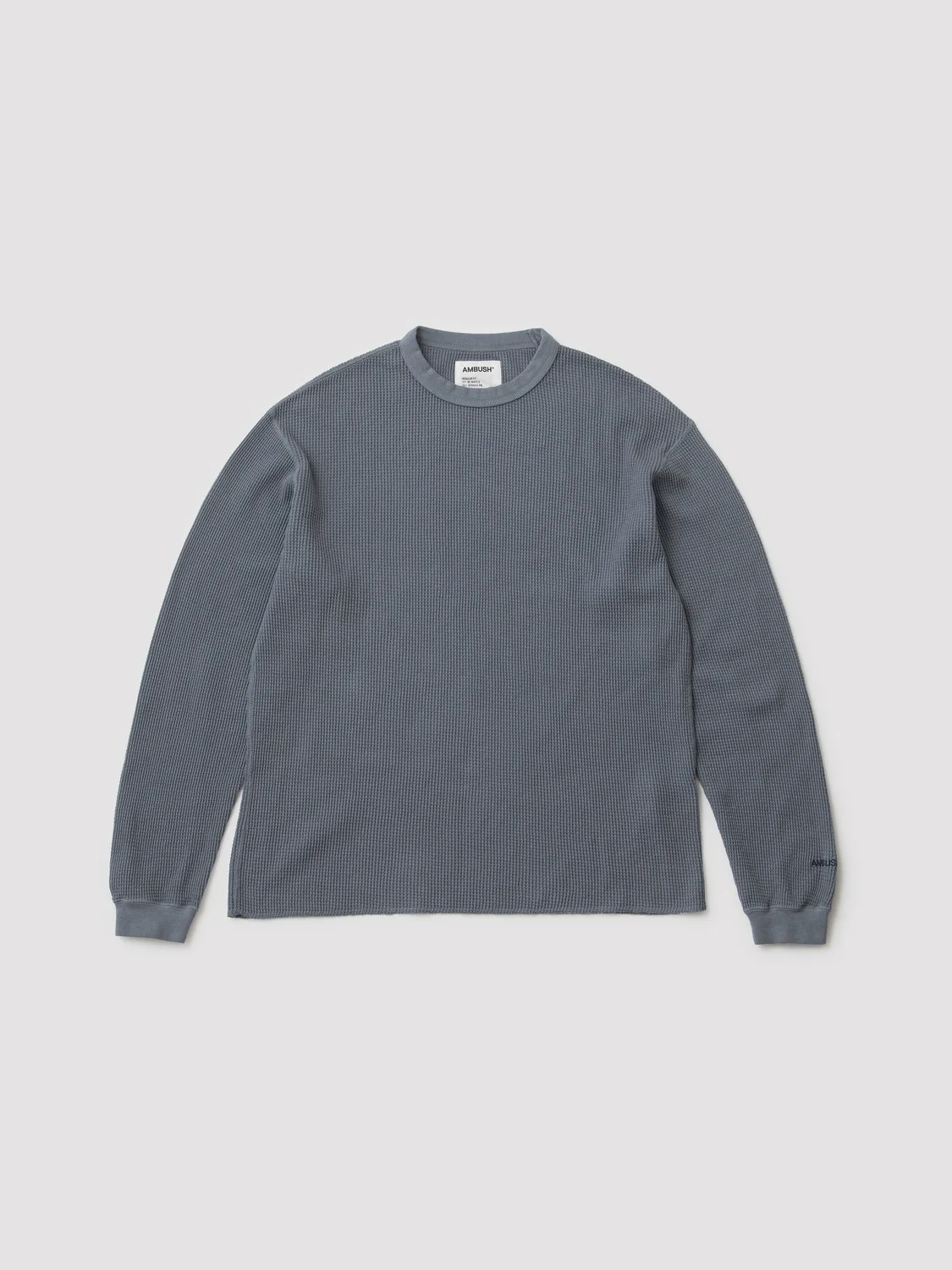 WAFFLE REGULAR FIT LONG SLEEVE T-SHIRT - 1