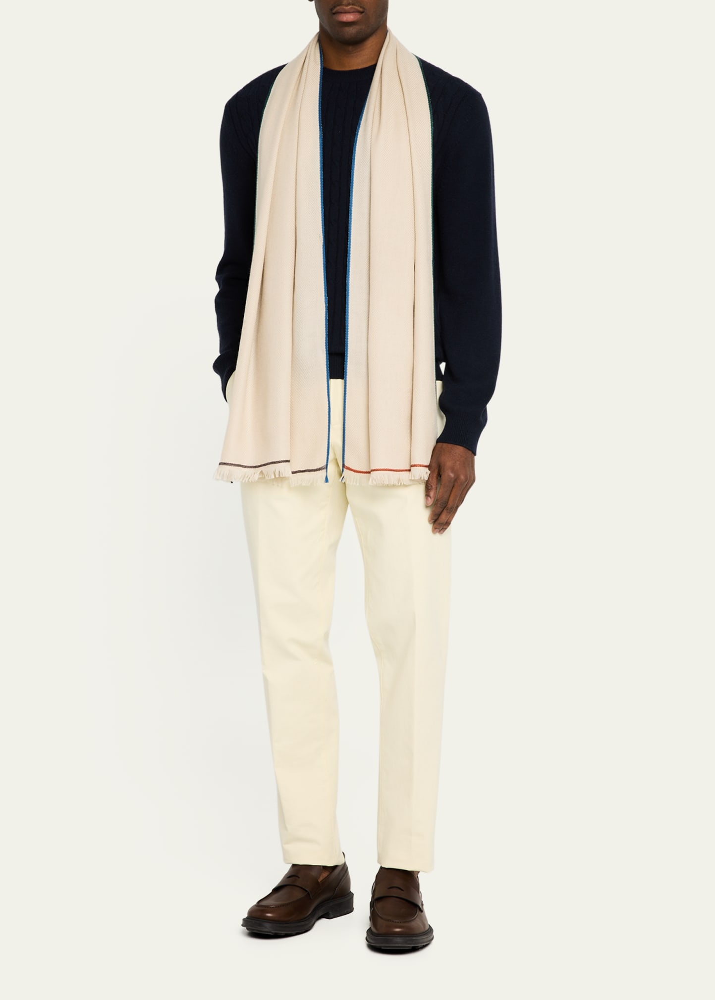 Men's Four In Hand Cashmere Scarf - 2