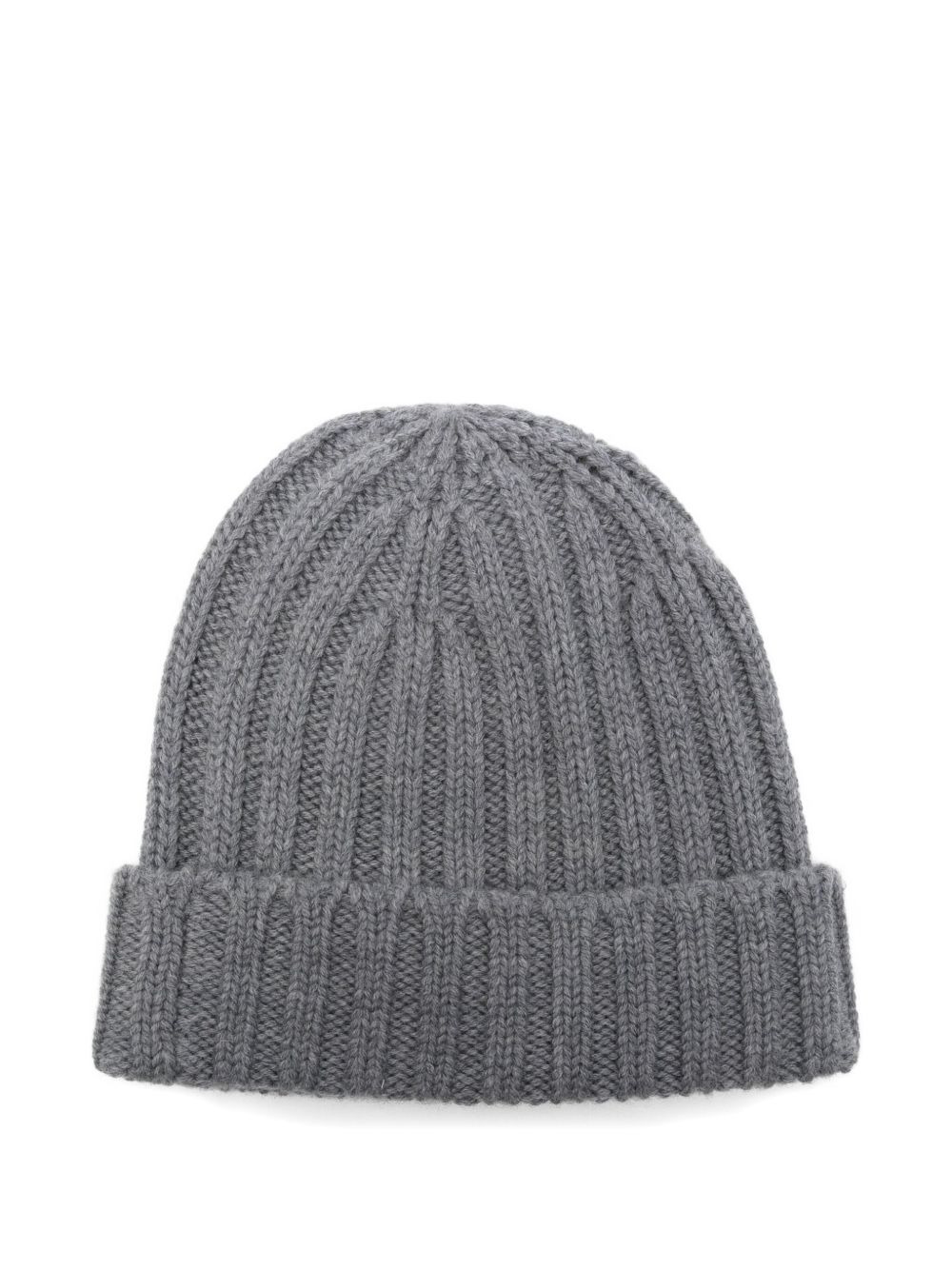 ribbed virgin wool beanie hat - 2
