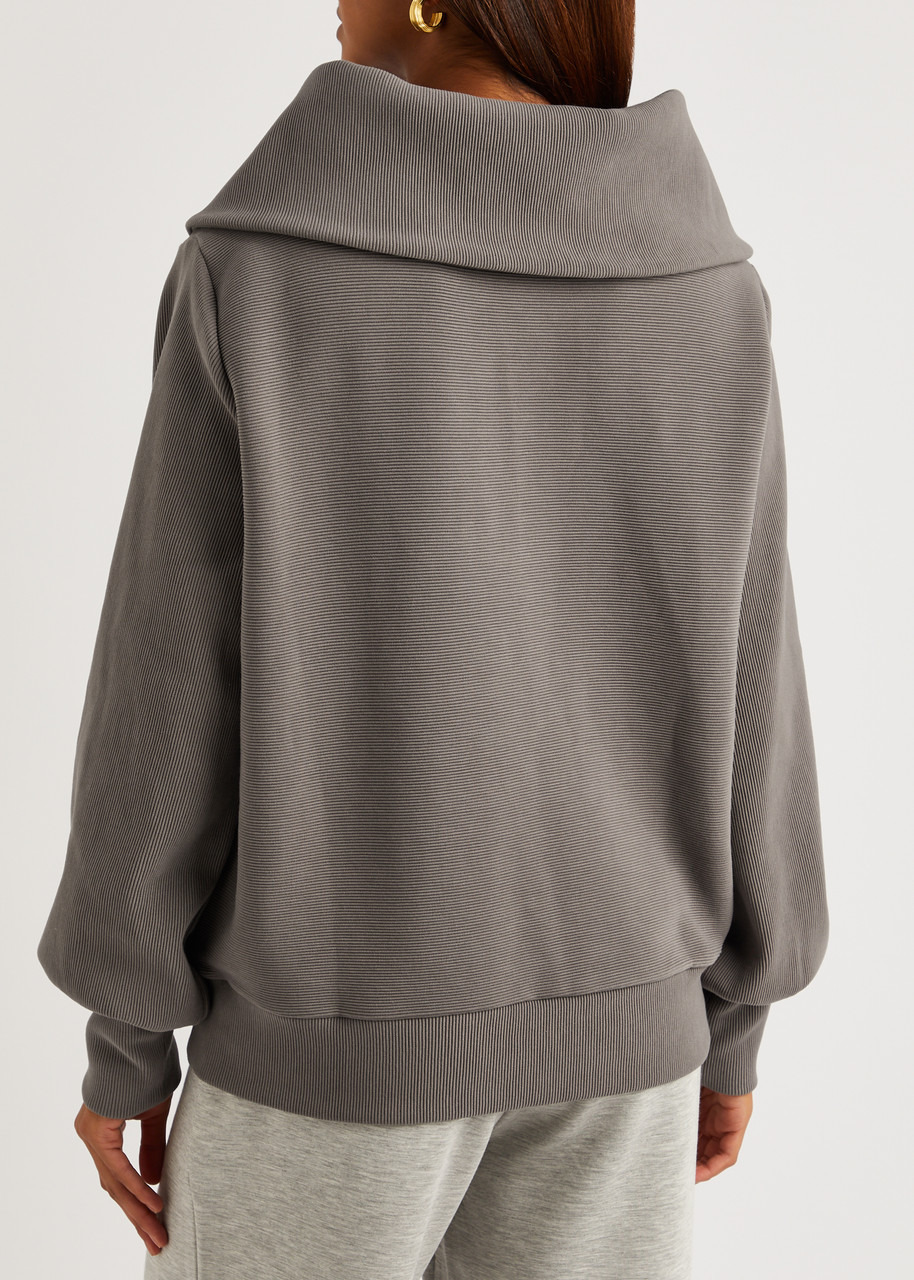 Vine ribbed jersey half-zip sweatshirt - 3