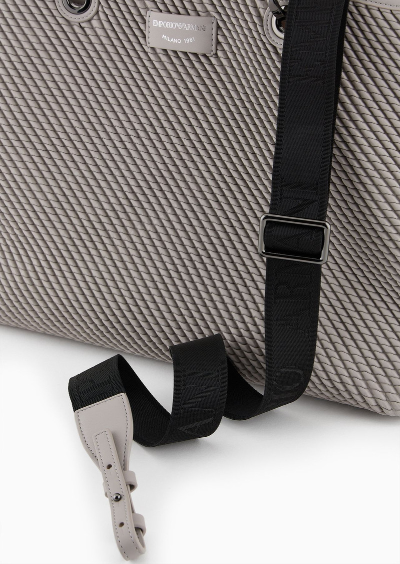 Embossed nappa leather-effect medium MyEA shopper bag 6